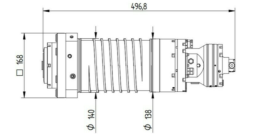 Фрезерный мотор-шпиндель ES505 HT - H6161H1774