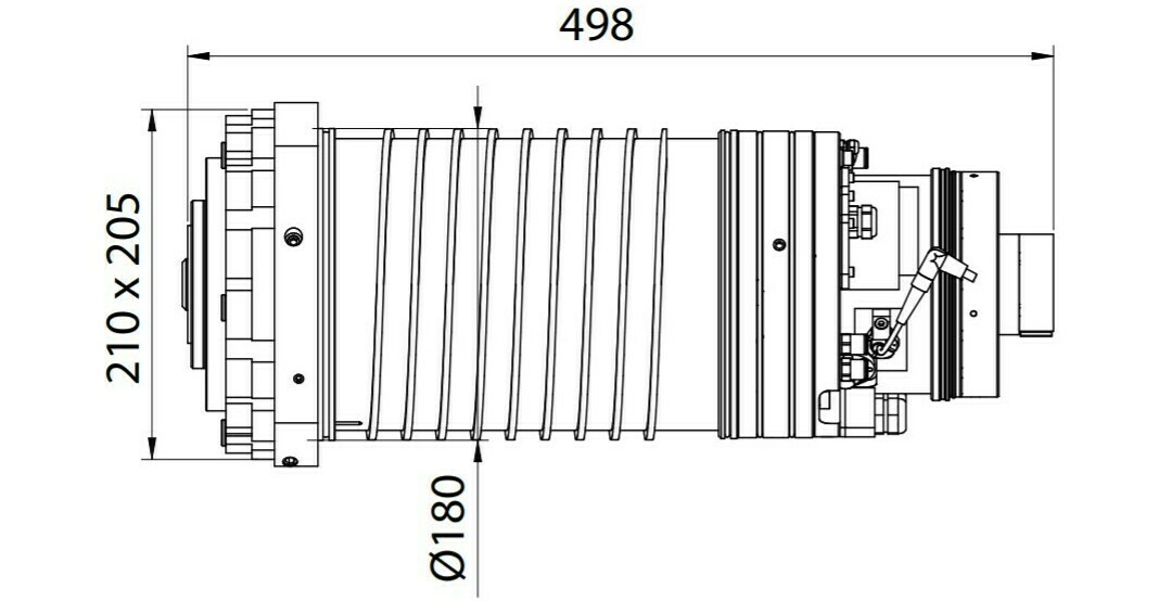 Фрезерный мотор-шпиндель ES510 - H6161H2060