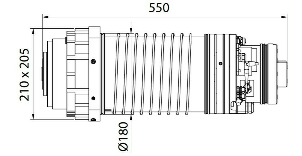 Фрезерный мотор-шпиндель ES510 - H6161H1809