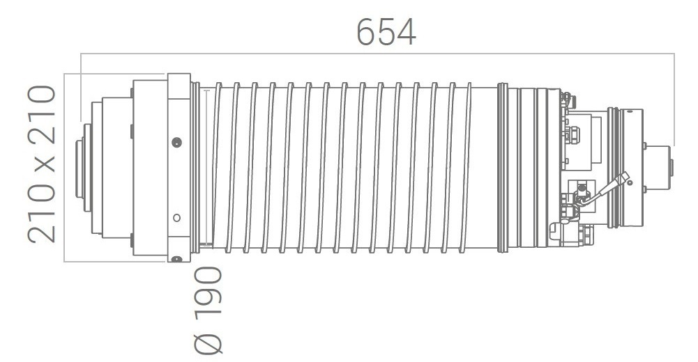 Фрезерный мотор-шпиндель ES511 HSK A63/ISO40/BT40