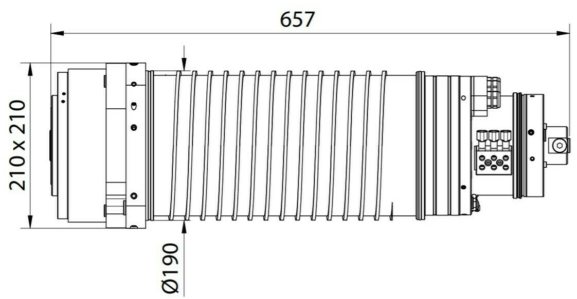 Фрезерный мотор-шпиндель ES511 - H6161H1642