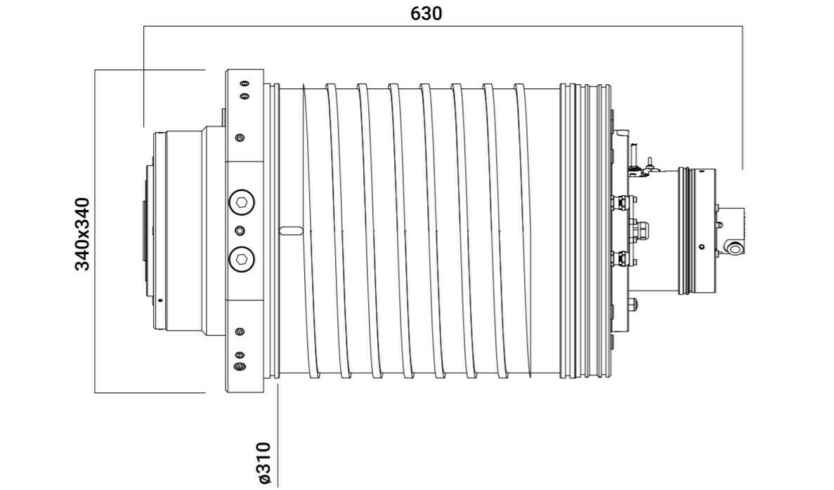 Фрезерный мотор-шпиндель ES518 - H6161H2014