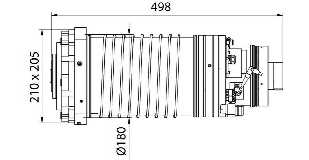 Фрезерный мотор-шпиндель ES510 - HSK A63